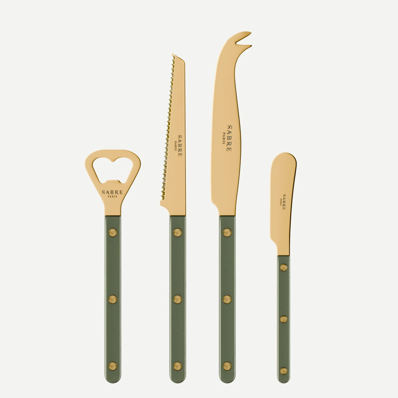 Bistrot Gold Pearly, Vert foncé - Set apéro Bistrot