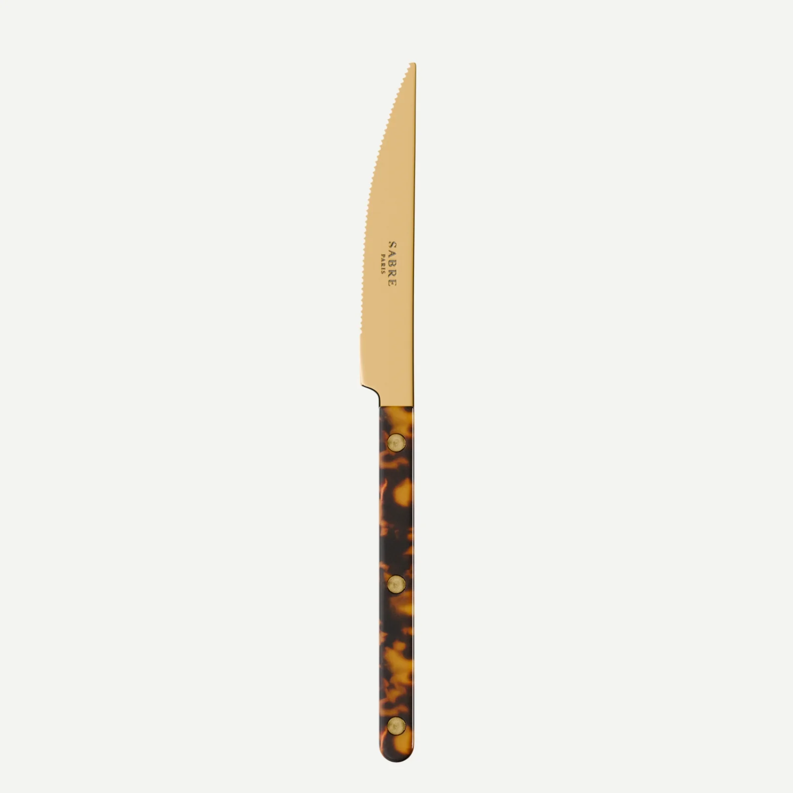 Bistrot Gold Tortue, Effet Écaille - Couteau de table
