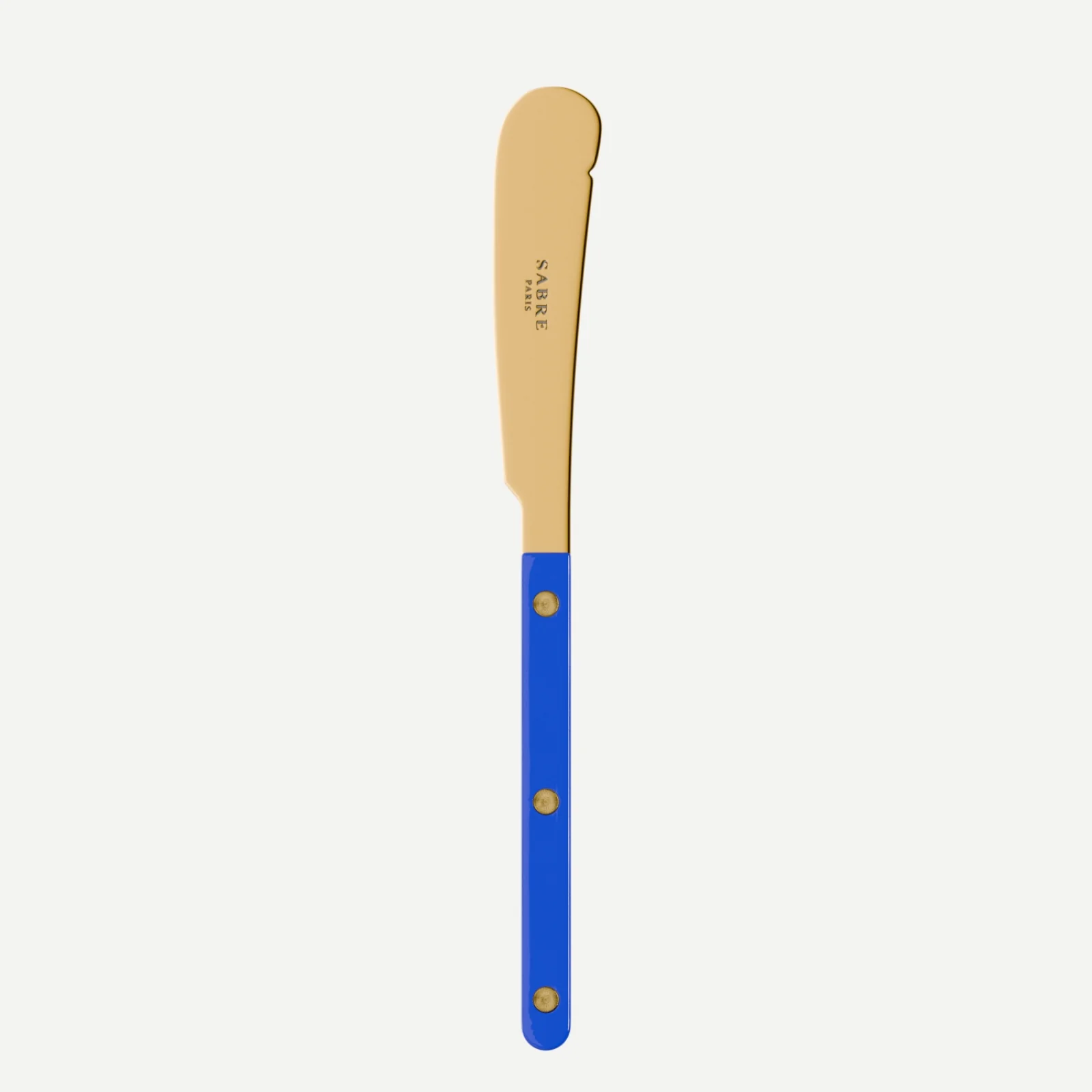 Bistrot Gold Uni, Bleu outremer - Couteau à beurre