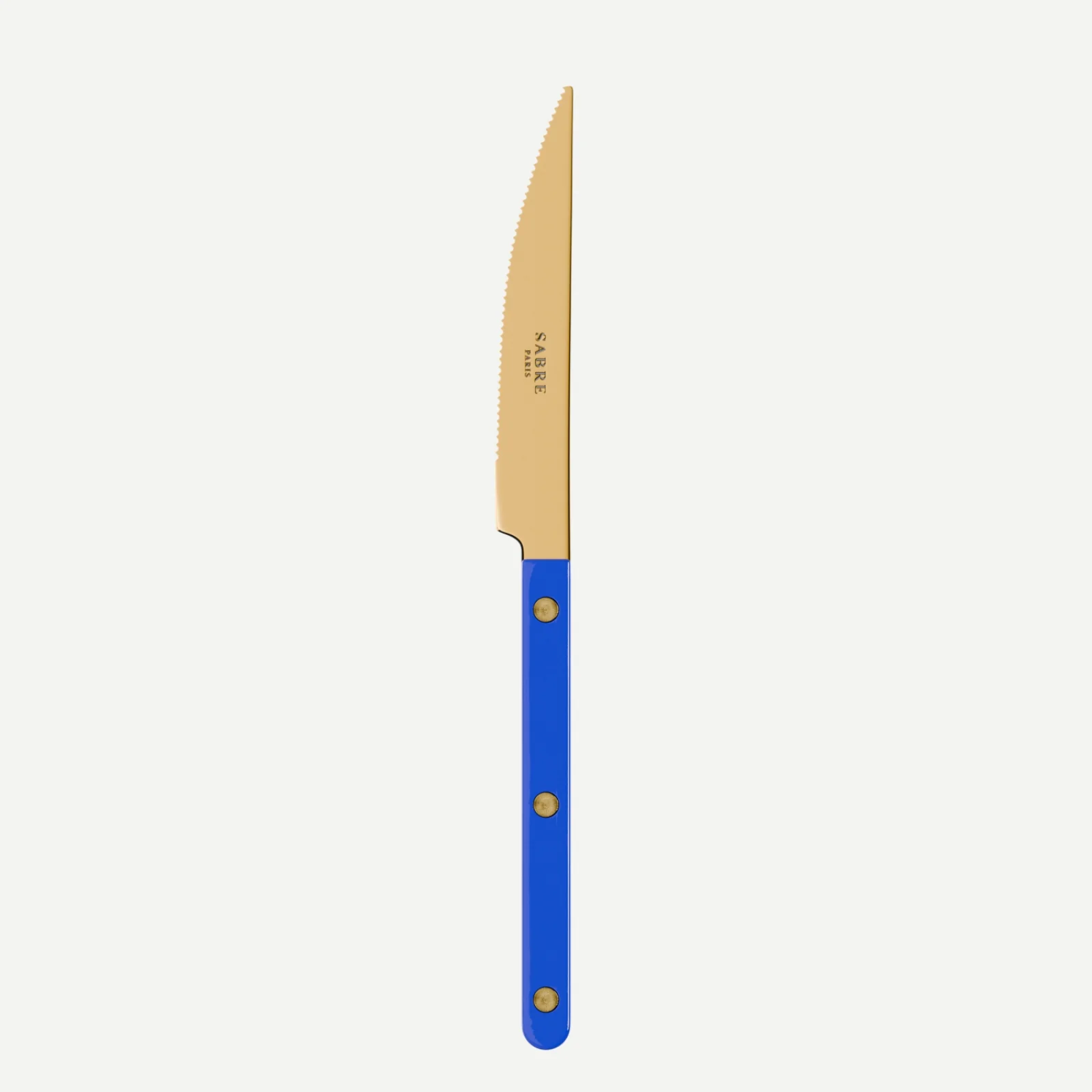 Bistrot Gold Uni, Bleu outremer - Couteau de table