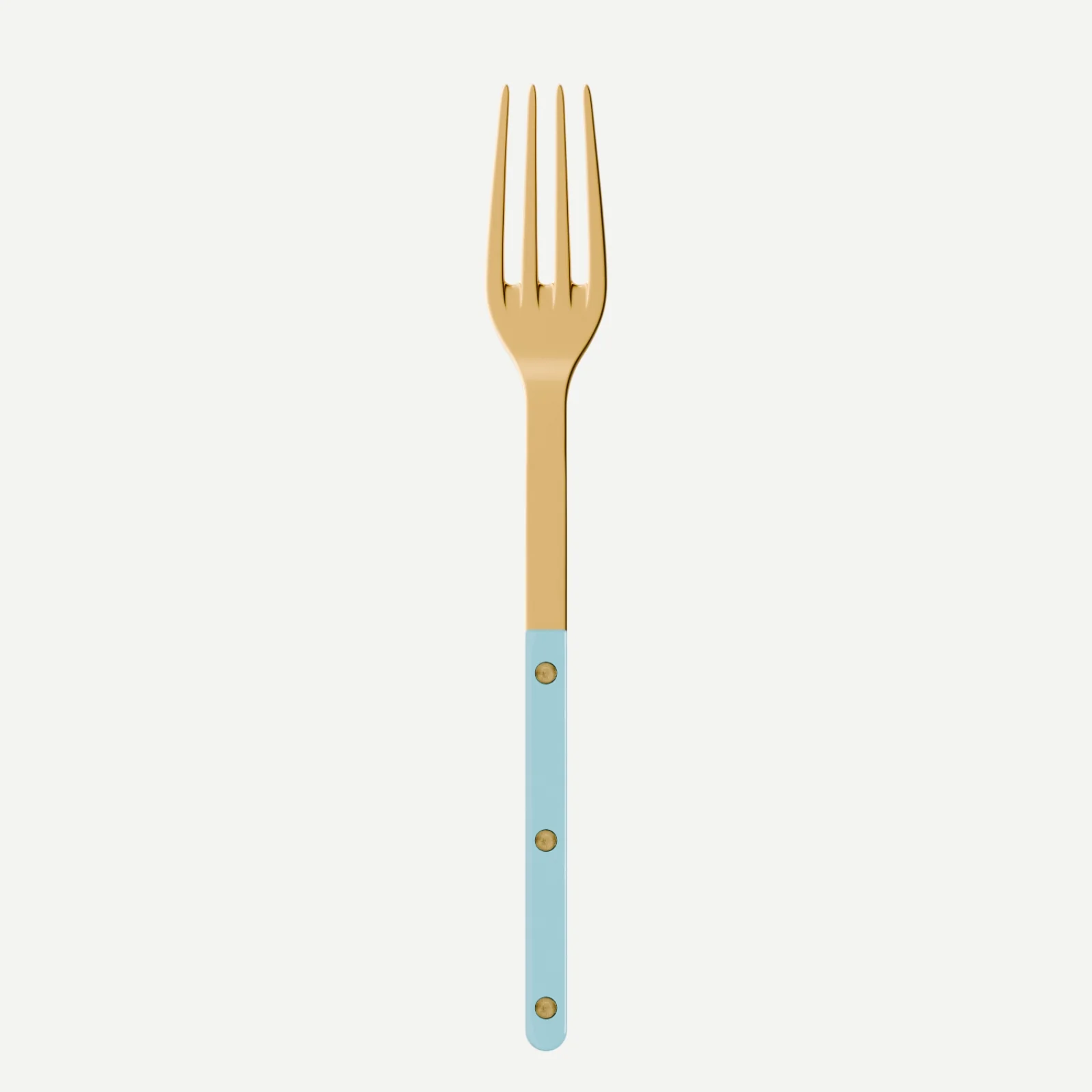 Bistrot Gold Uni, Bleu pastel - Fourchette de service