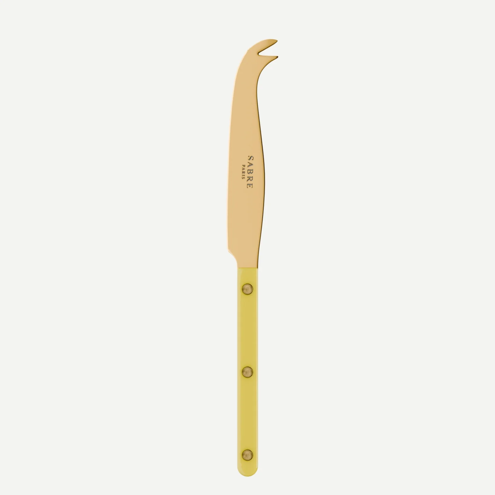 Bistrot Gold Uni, Jaune - Couteau à fromage GM