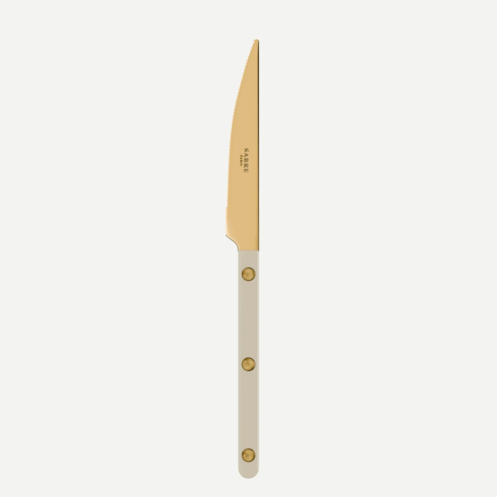 Bistrot Gold Uni, Mastic - Couteau à dessert