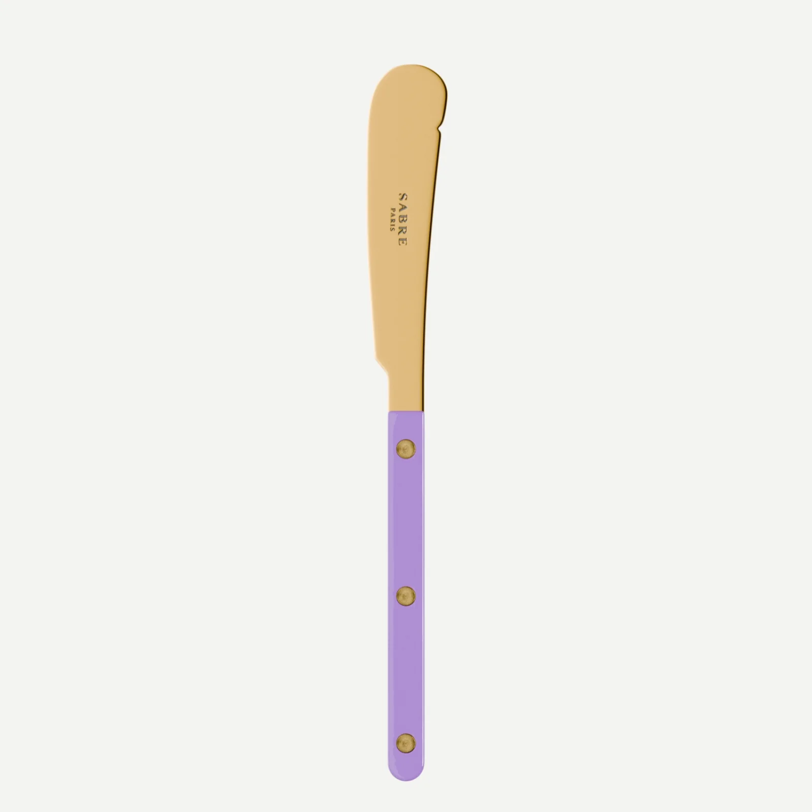 Bistrot Gold Uni, Mauve - Couteau à beurre