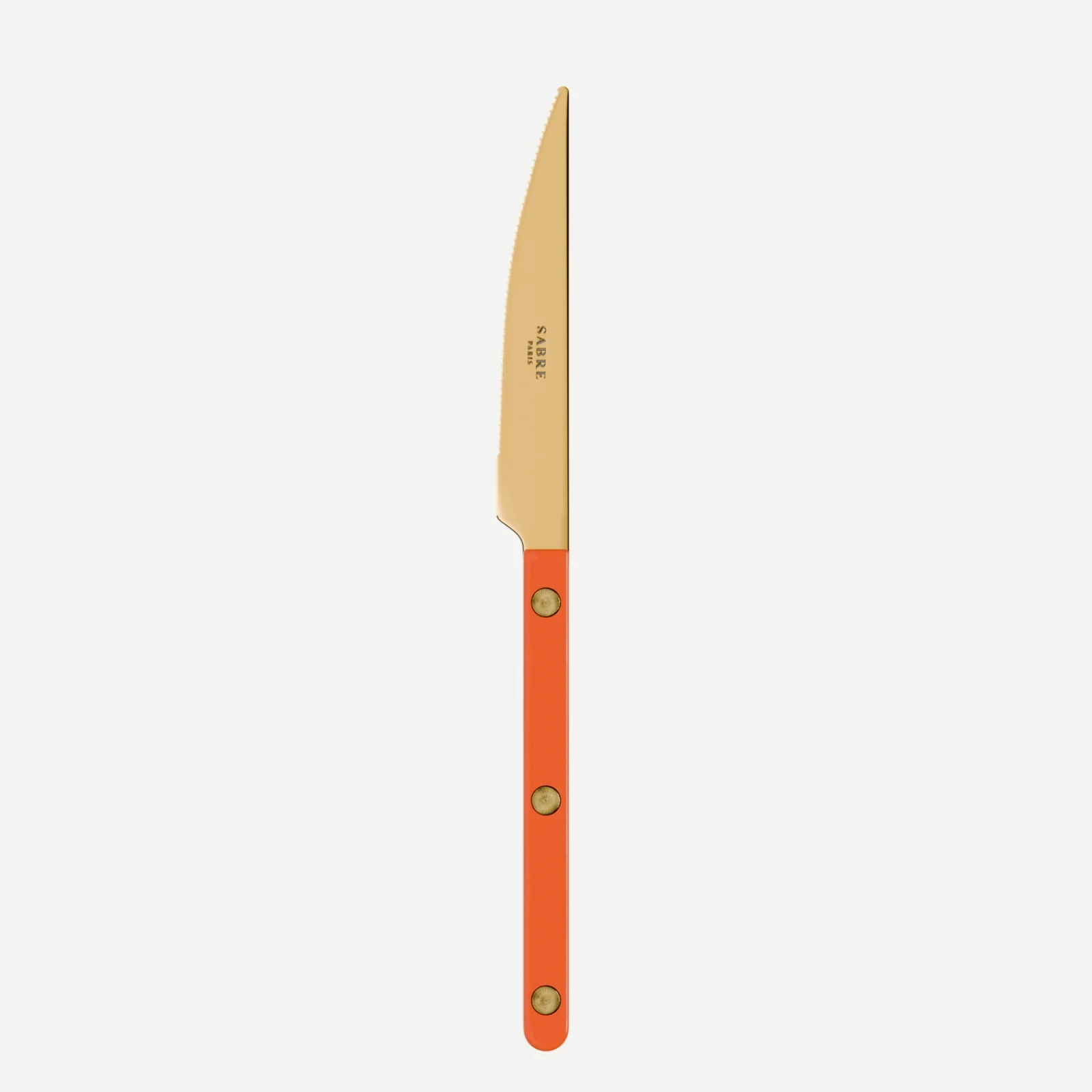 Bistrot Gold Uni, Orange - Couteau à dessert