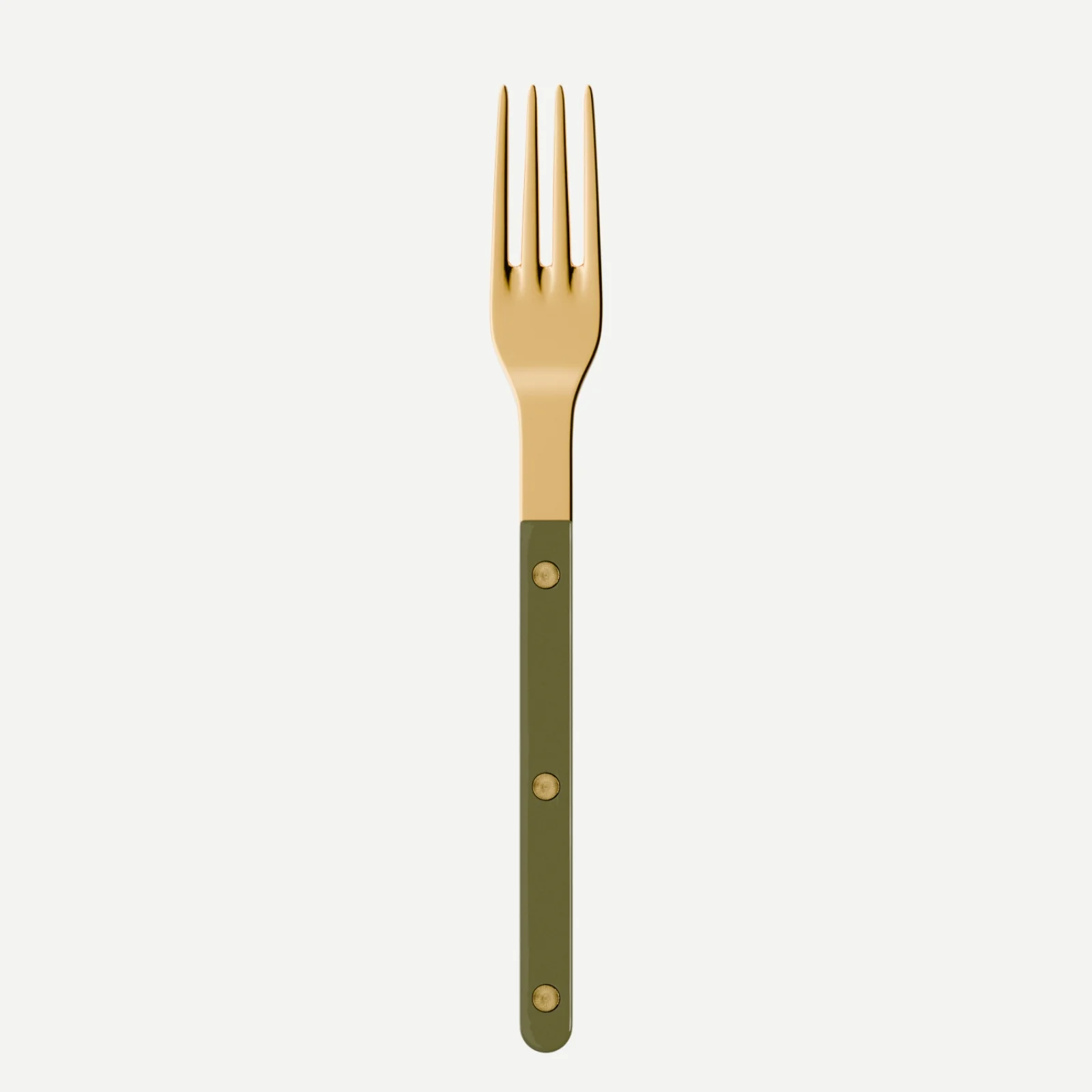 Bistrot Gold Uni, Vert fougère - Fourchette de table