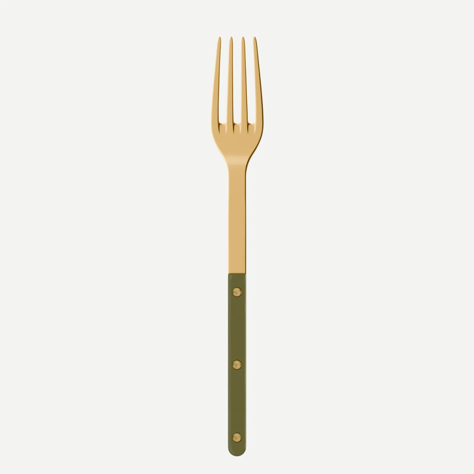 Bistrot Gold Uni, Vert fougère - Fourchette de service