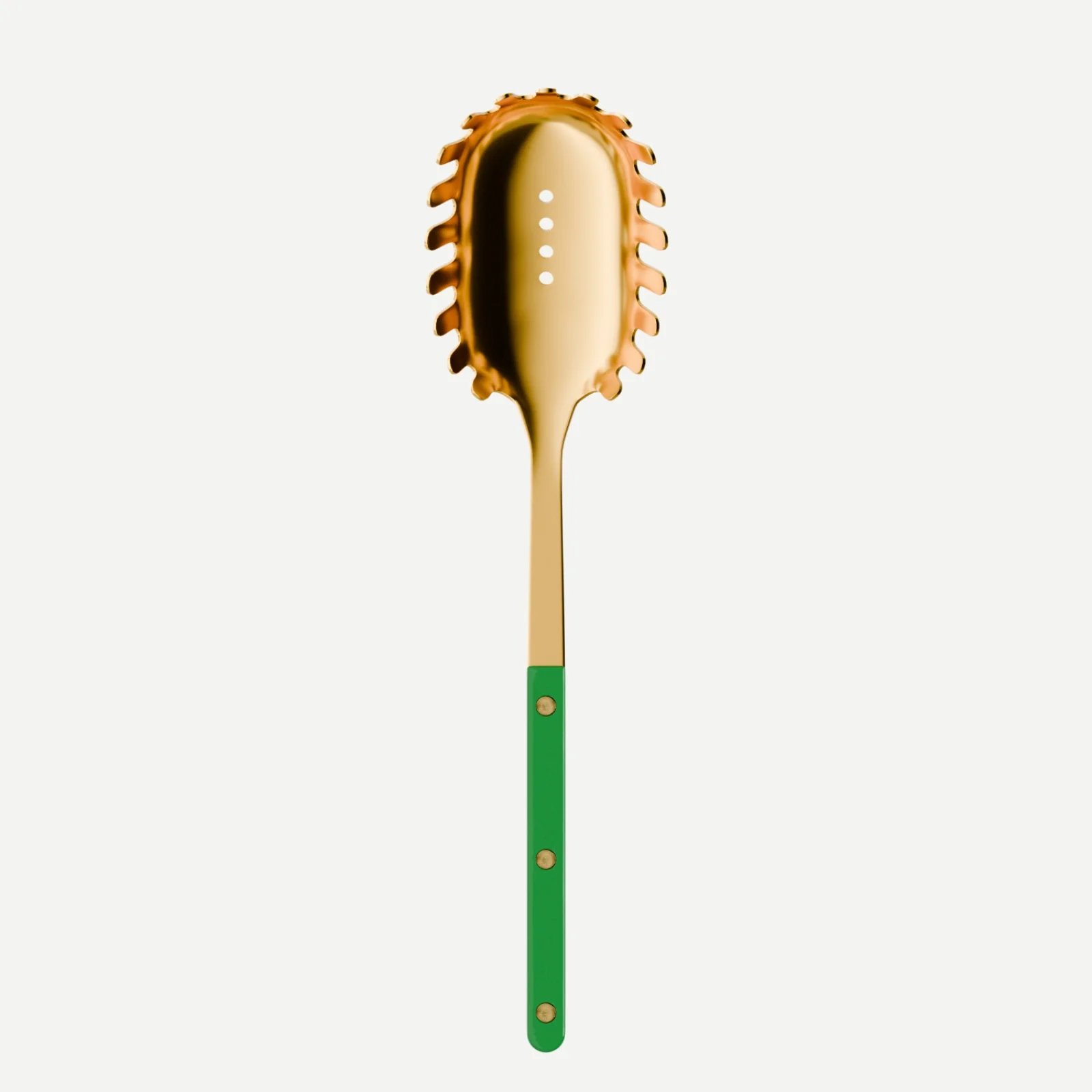 Bistrot Gold Uni, Vert jardin - Cuillère à spaghetti