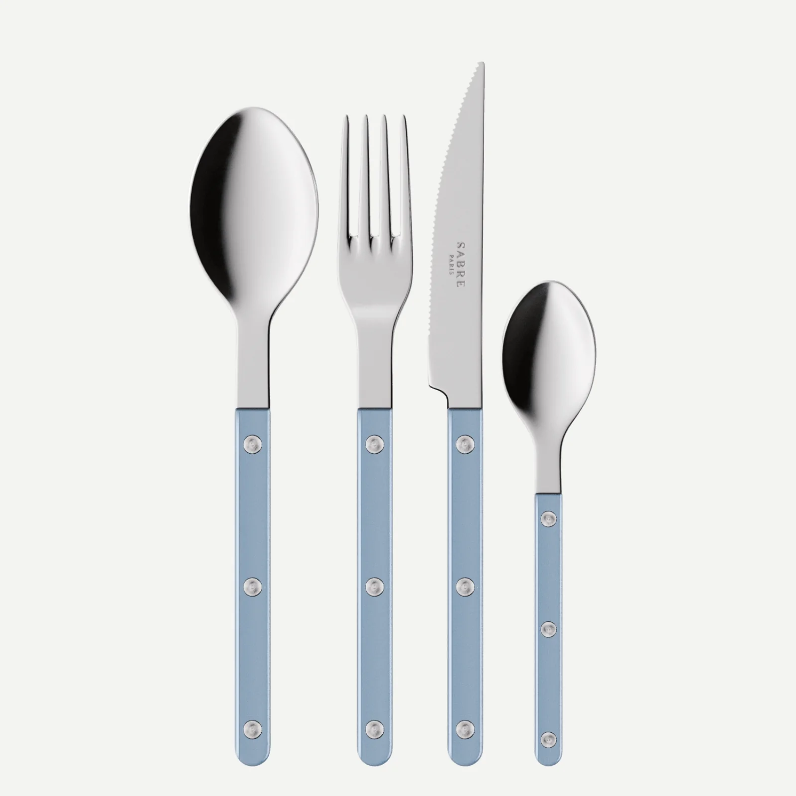 Bistrot Pearly, Bleu clair - Ménagère 48 pièces