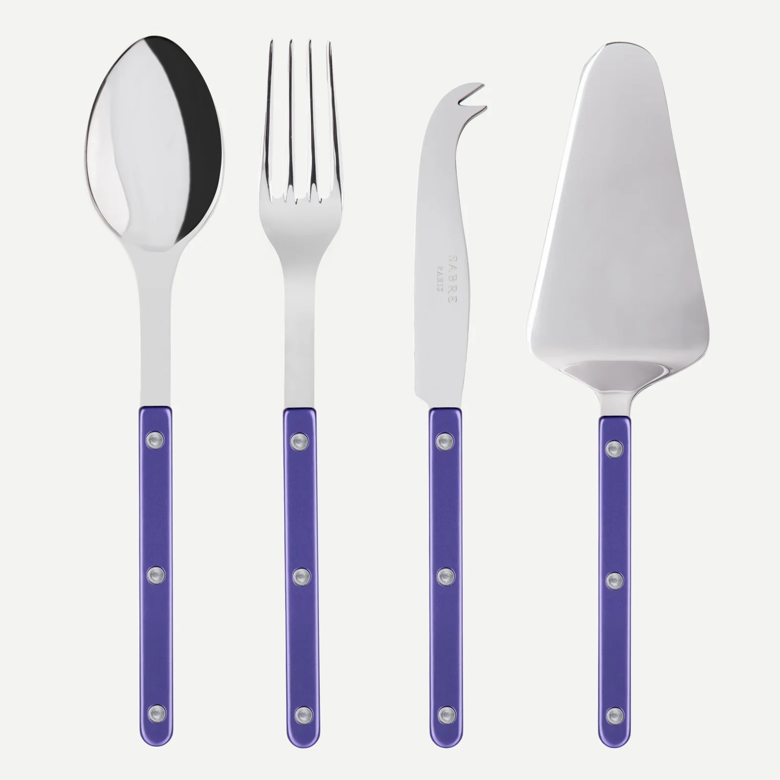 Bistrot Pearly, Violet - Set Les Essentiels Bistrot - ensemble de 4 couverts de service