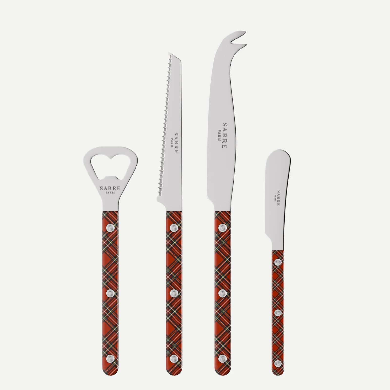 Bistrot Tartan, Rouge - Set apéro Bistrot