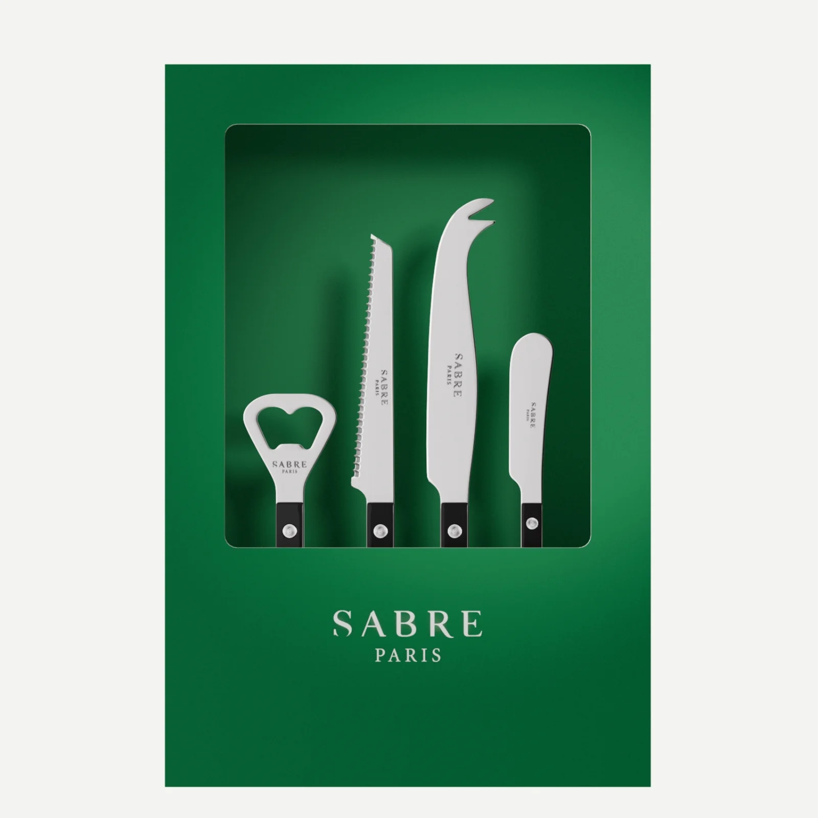 Bistrot Uni, Noir - Coffret Set Apéro