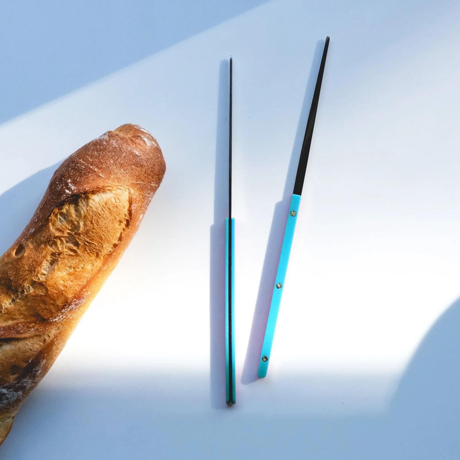Bistrot Uni, Turquoise - Paire de baguettes - Image 2