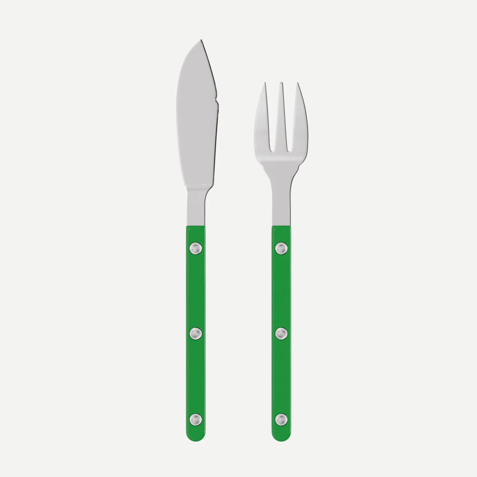 Bistrot Uni, Vert jardin - Couverts à poisson
