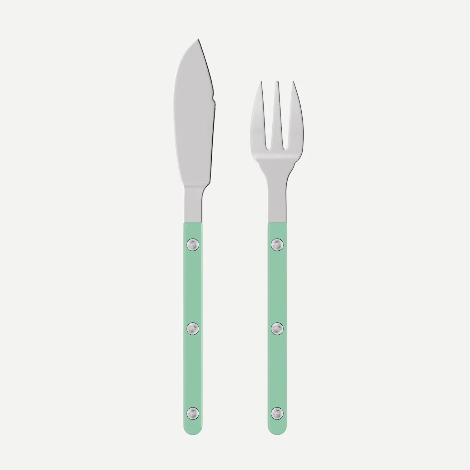 Bistrot Uni, Vert pastel - Couverts à poisson