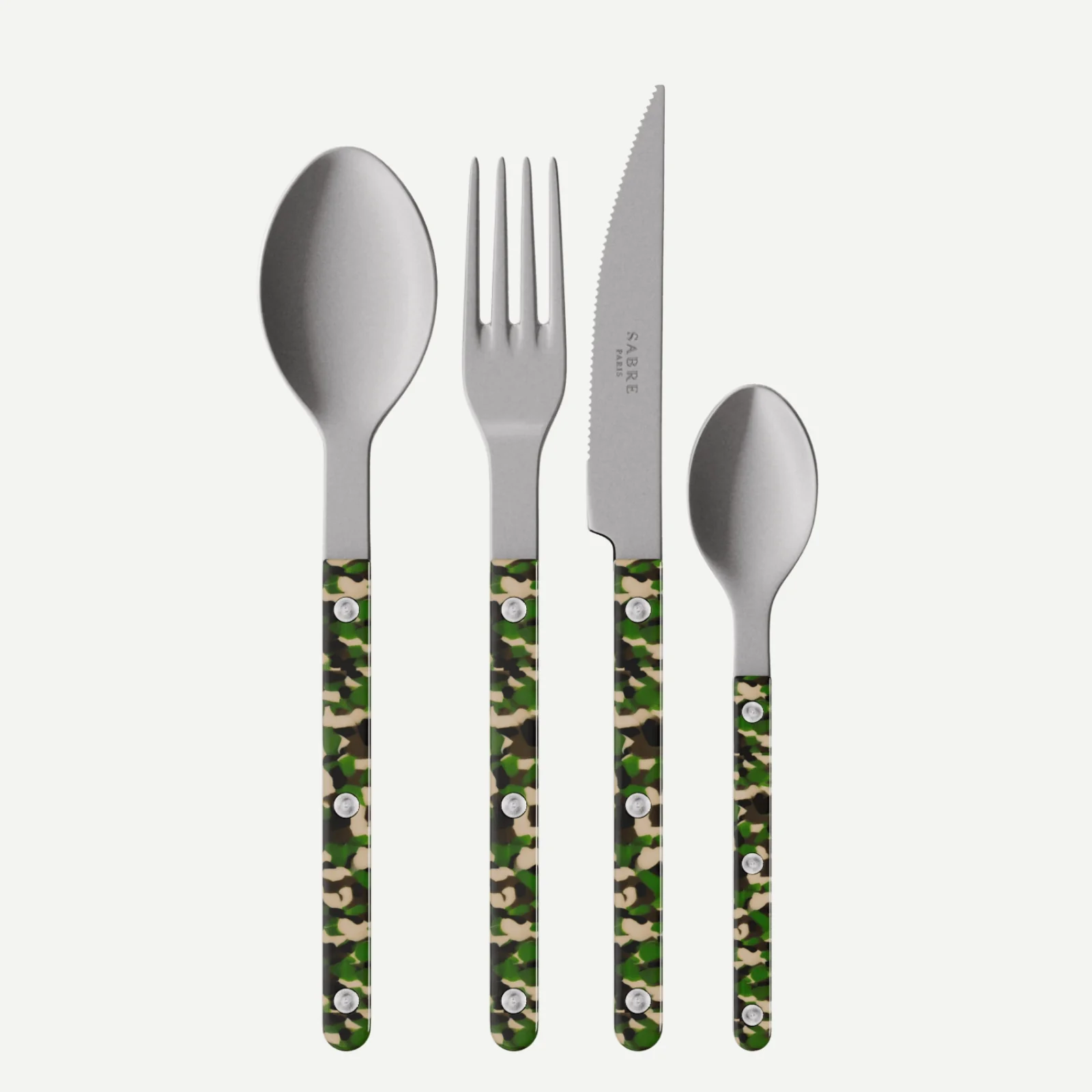 Bistrot Vintage Camouflage, Camouflage - Ménagère 24 pièces