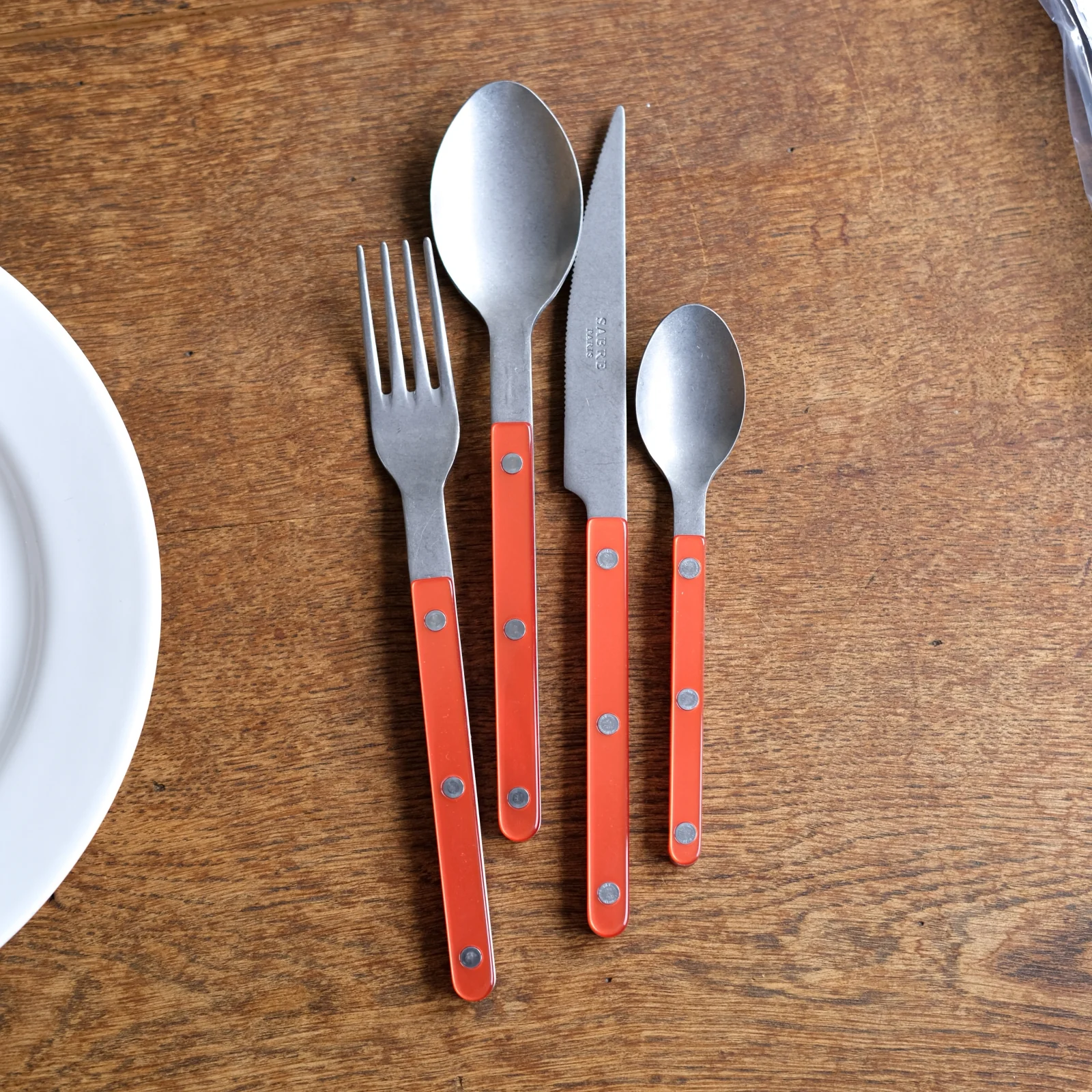 Bistrot Vintage Pearly, Orange - Couteau de table - Image 2