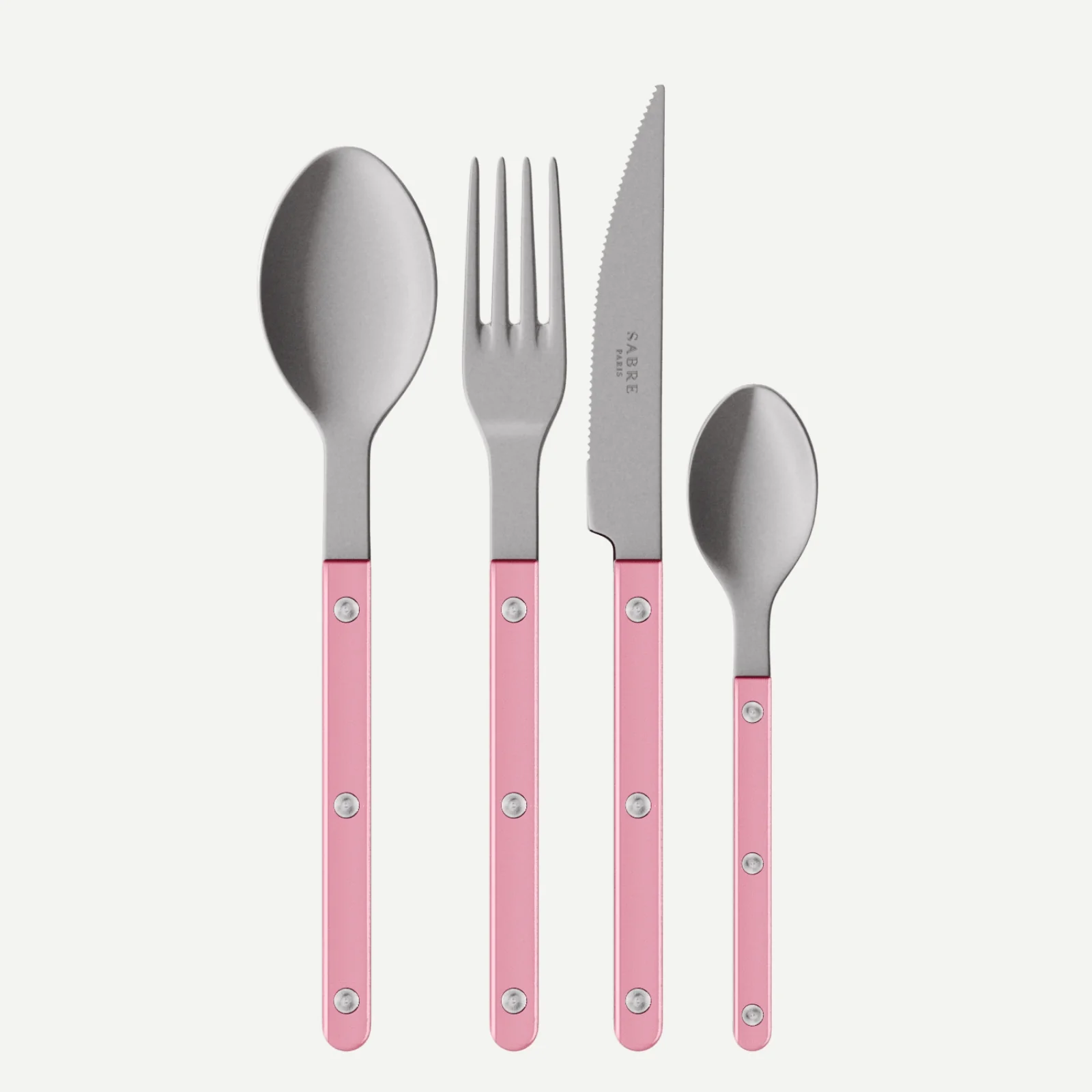 Bistrot Vintage Pearly, Rose dragée - Ménagère 24 pièces