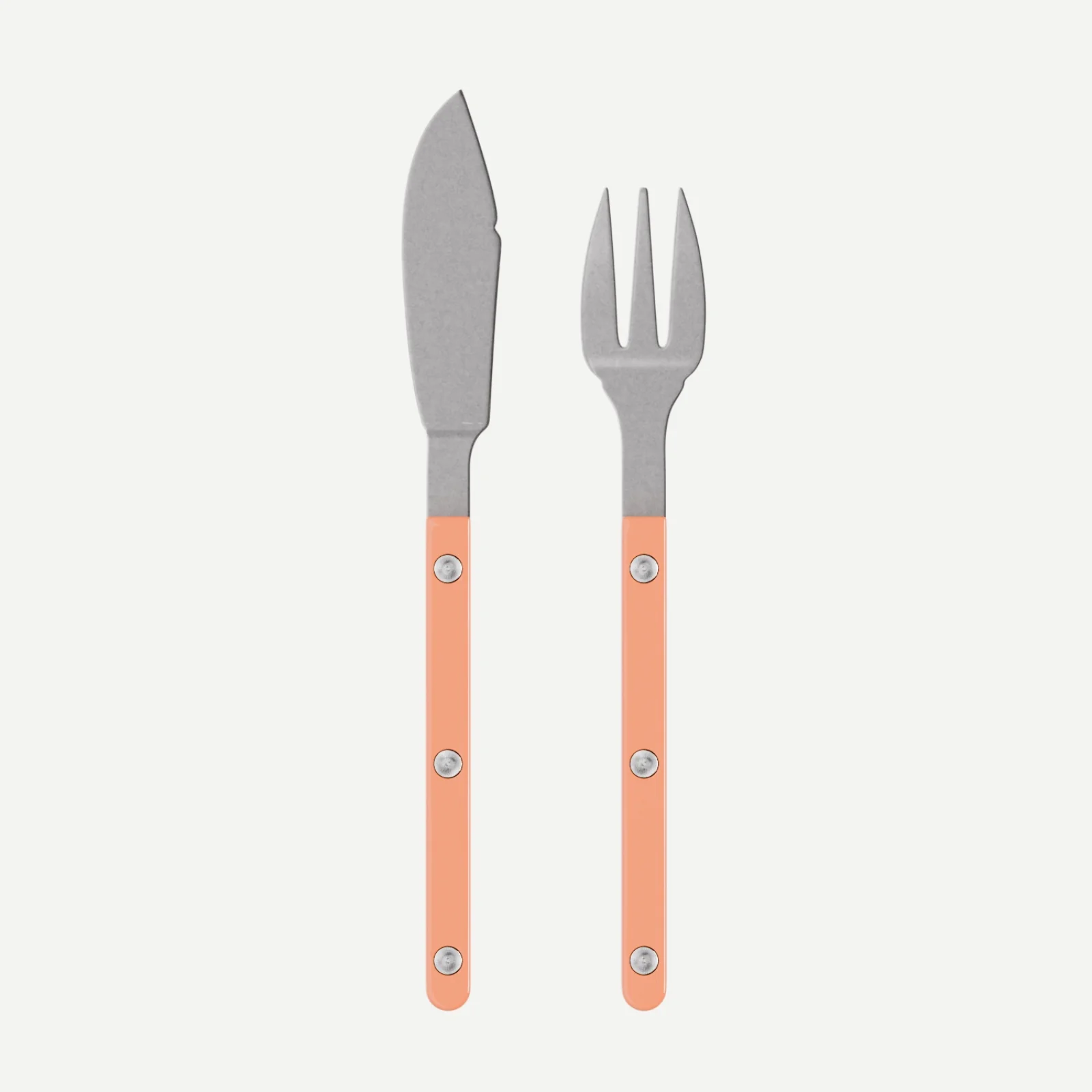Bistrot Vintage Uni, Rose nude - Couverts à poisson